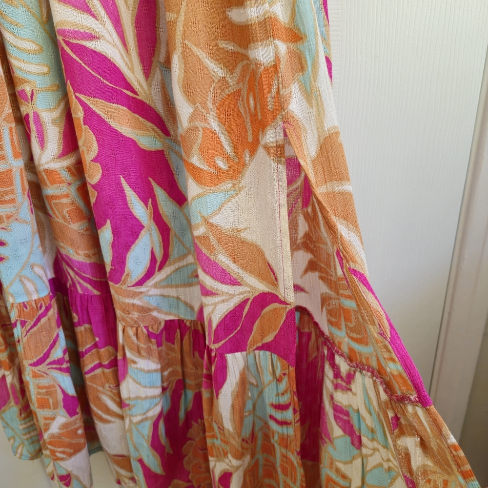 Band Of The Free One Strap Gypsie Floral Midi Dress Women's Size XS - Picture 9 of 9